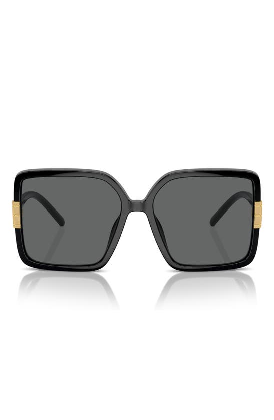 Tory Burch 57mm Square Sunglasses In Black