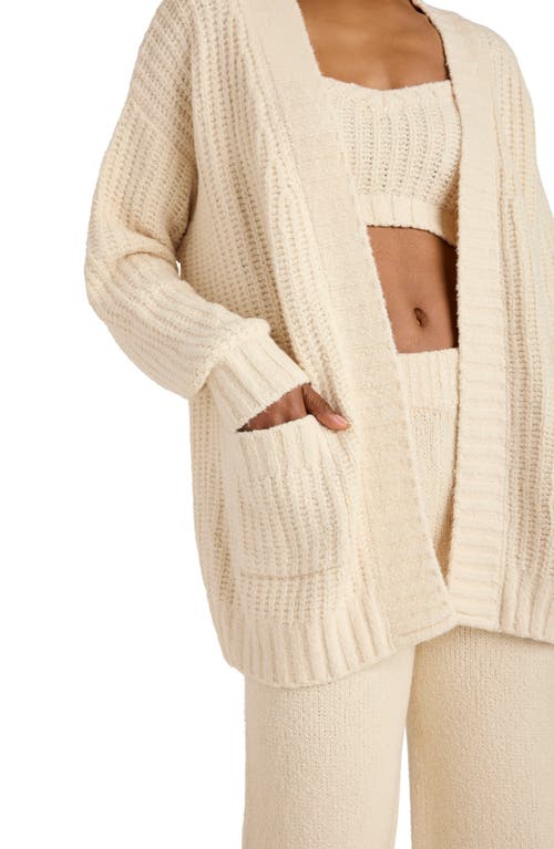 Florence By Mills Open Front Cardigan In Whitecap Grey