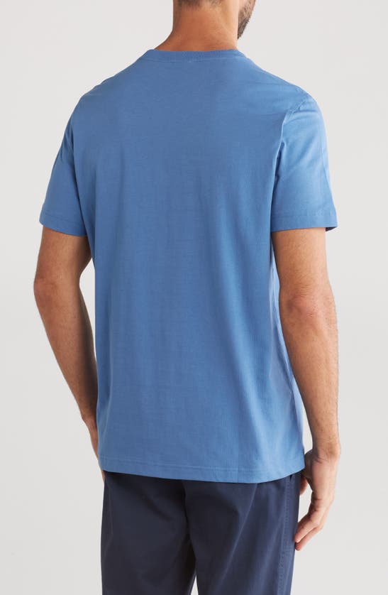 Shop Brooks Brothers Cotton Jersey T-shirt In Ditch Blue