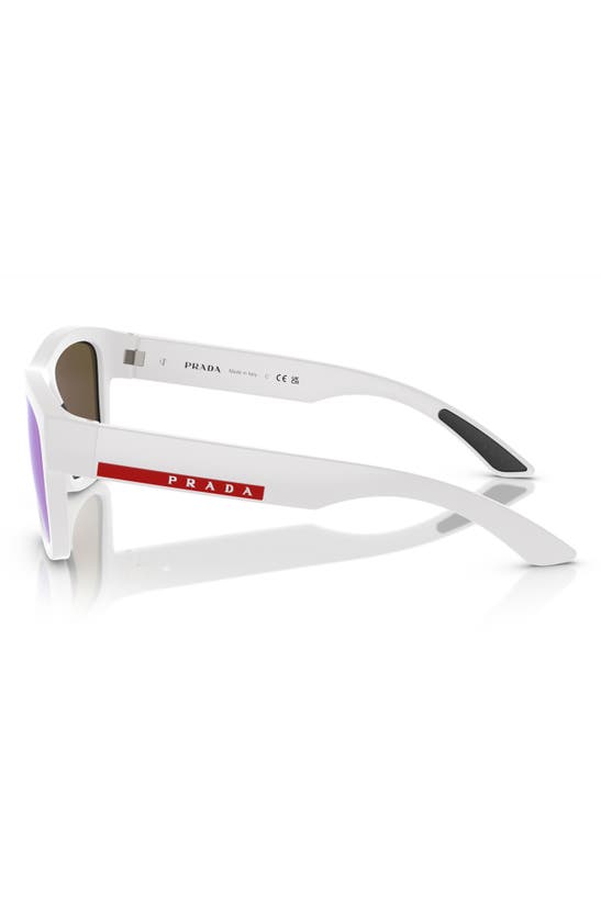 Prada 56mm Pillow Sunglasses In Natural White