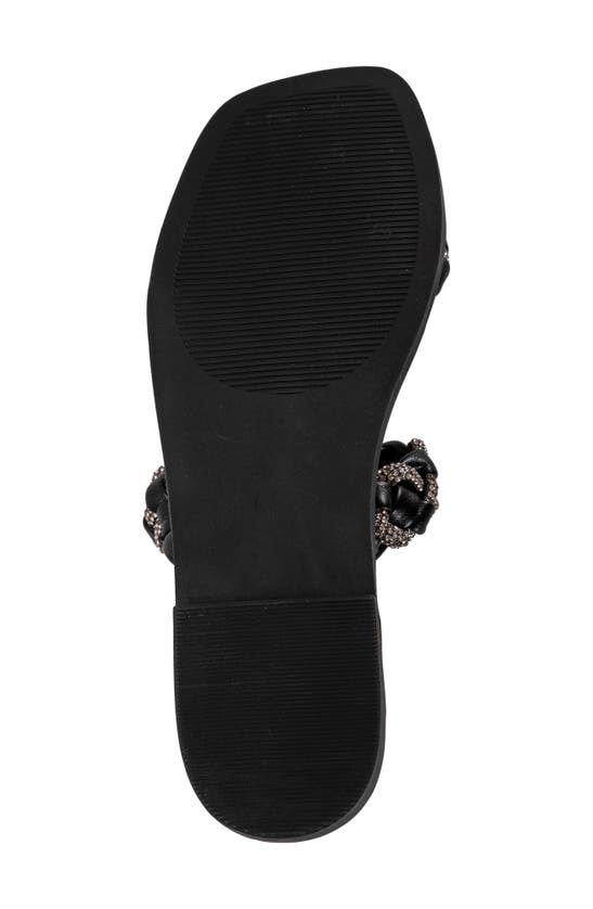 Lady Couture Sunny Embellished Slide Sandal In Black