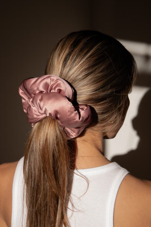 Drowsy Sleep Co . Pillow Scrunchie In Damask Rose