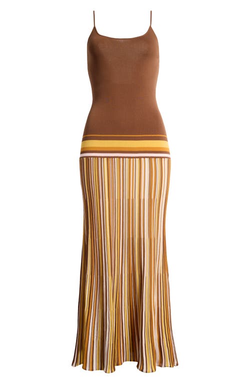 Shop Faithfull The Brand Citara Knit Maxi Dress In Cocoa