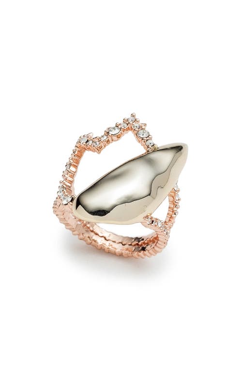 Alexis Bittar Tulip Cocktail Ring in Gold/Silver