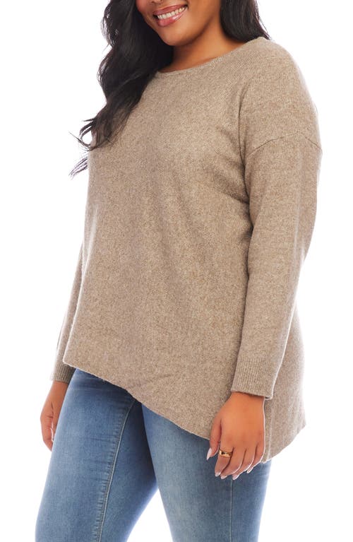 Shop Karen Kane Asymmetric Sweater In Earth