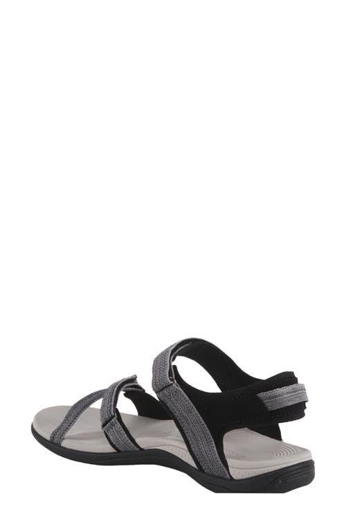 Flexus By Spring Step Powerpop Strappy Sport Sandal In Grey Multi
