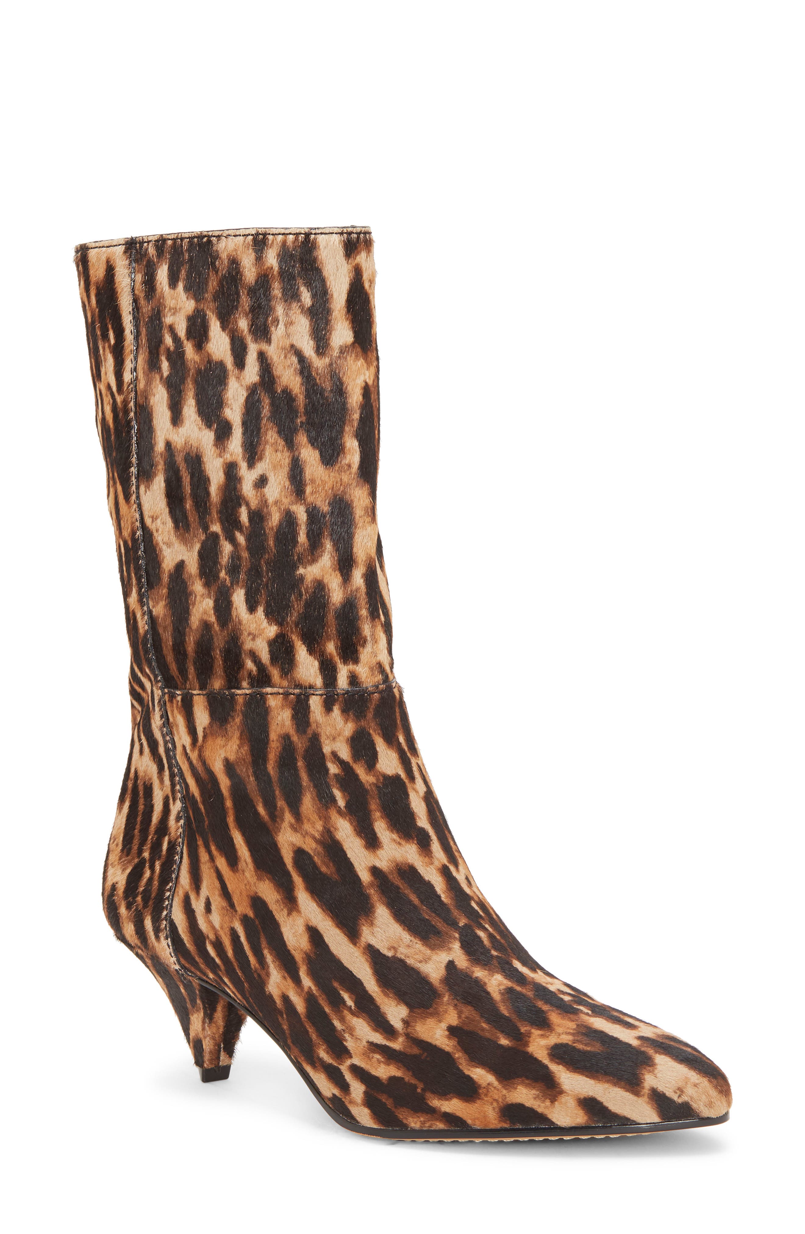 vince camuto calf hair bootie