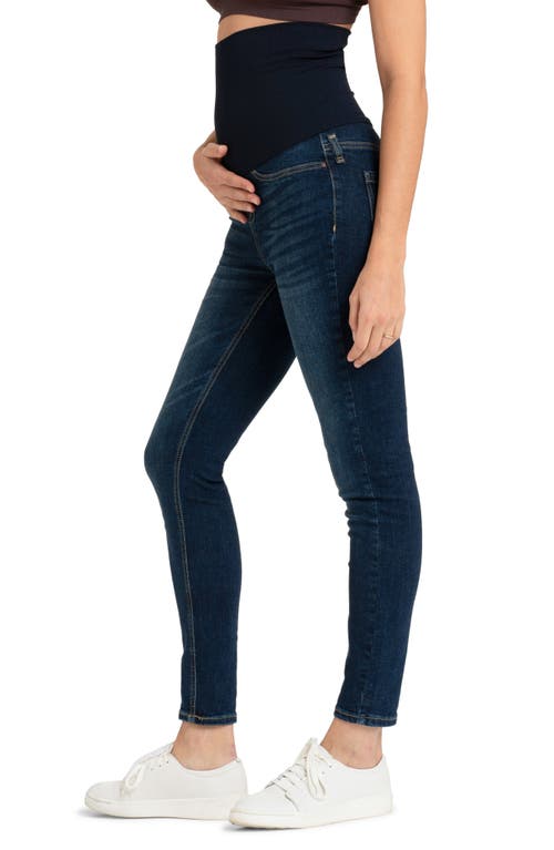 Shop Seraphine Skinny Postpartum Jeans In Medium Blue