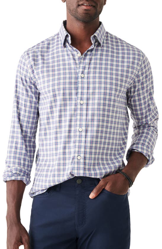 Faherty The Movement Plaid Button-up Shirt In Cherry Hill Plaid