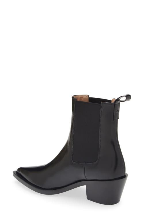 Shop Gianvito Rossi Dover Pointed Toe Chelsea Boot In Nero