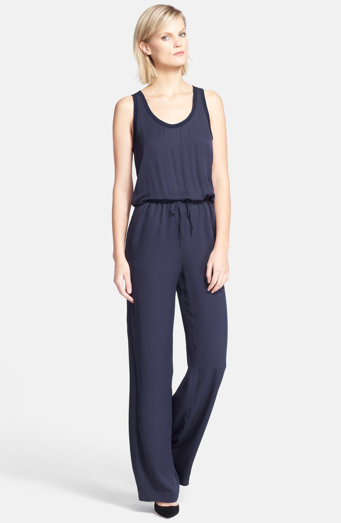 theory silk jumpsuit