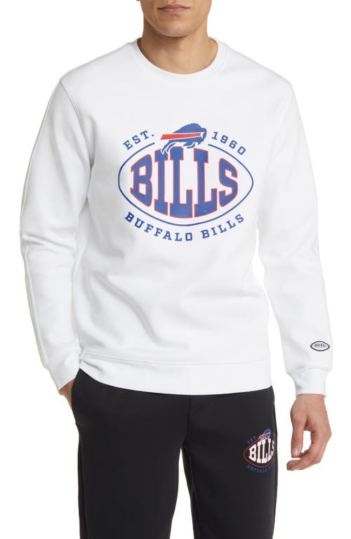 BOSS x NFL Crewneck Sweatshirt in Buffalo Bills White at Nordstrom, Size Xx-Large