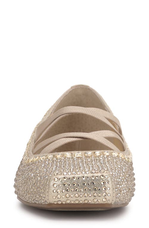 Shop Jessica Simpson Otessa Mary Jane Flat In Champagne