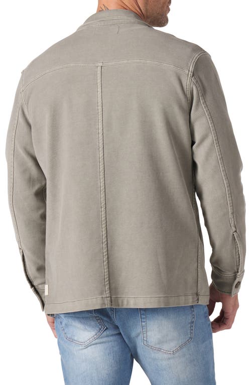 The Normal Brand Comfort Terry Cloth Chore Coat In Moss