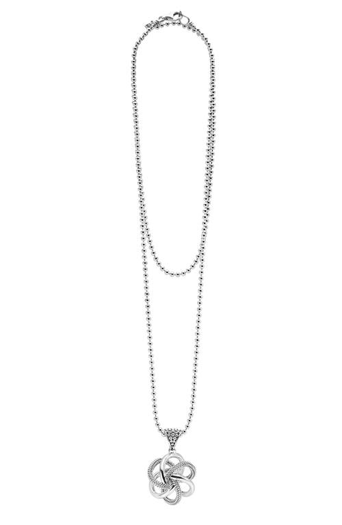 LAGOS Love Knot Pendant Necklace in Sterling Silver at Nordstrom