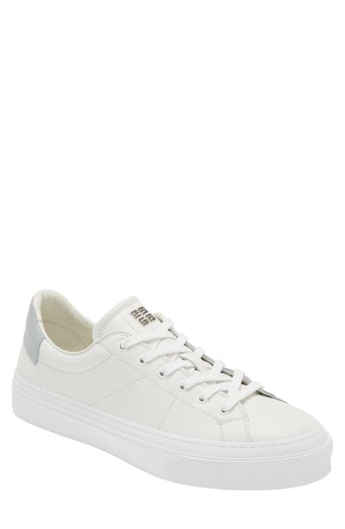 Givenchy City Court Lace-up Sneaker In White/grey