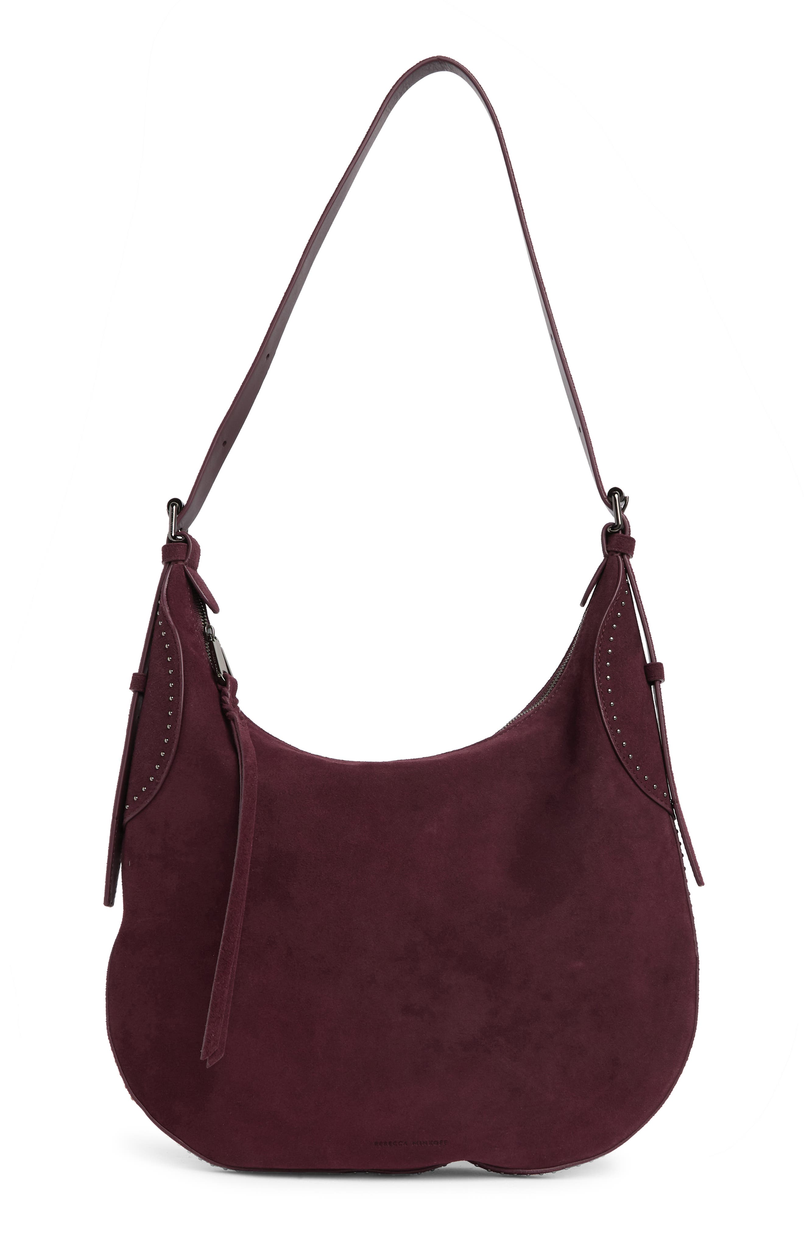 Studded Hobo Shoulder Handbag by Handbags For All