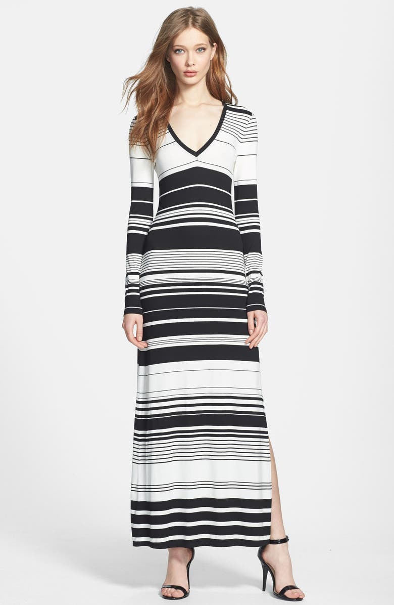 BCBGMAXAZRIA Stripe Jersey Maxi Dress | Nordstrom