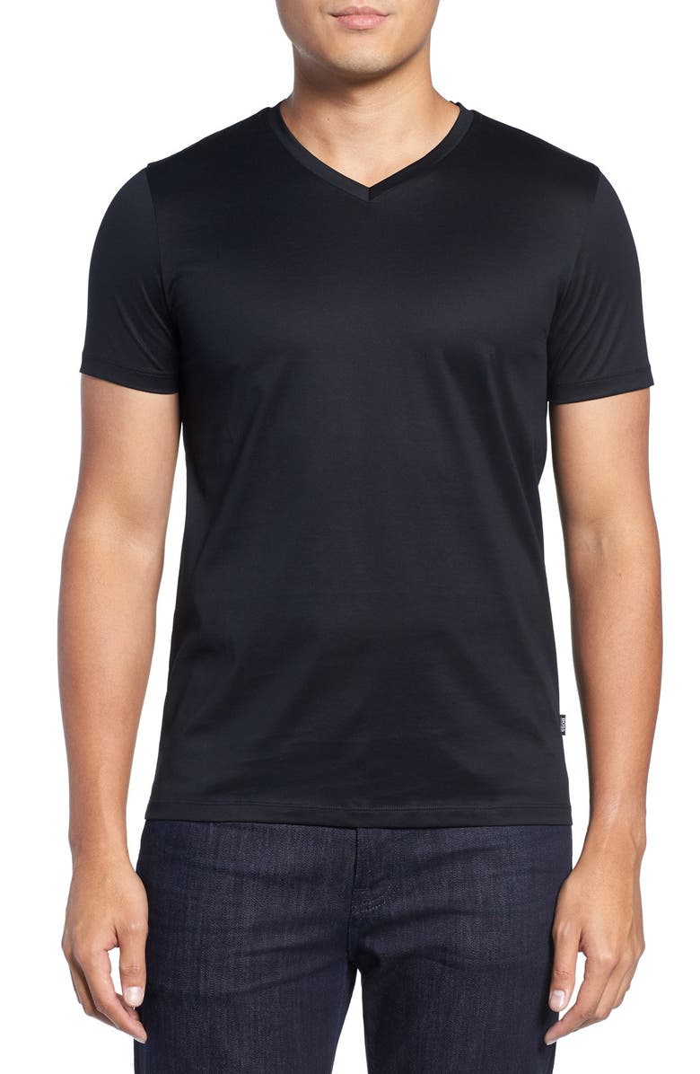 BOSS Teal 14 Slim Fit Mercerized Cotton T-Shirt | Nordstrom