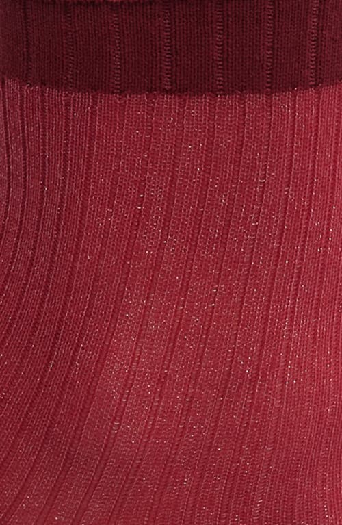 NORDSTROM NORDSTROM SPARKLE SHEER RIB QUARTER SOCKS