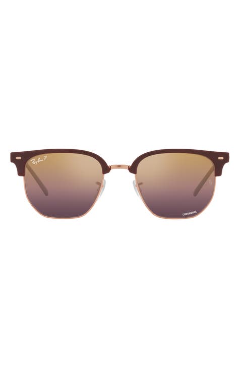 New Clubmaster 51mm Polarized Irregular Sunglasses