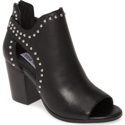 Steve Madden Moxie Open Toe Bootie, Black