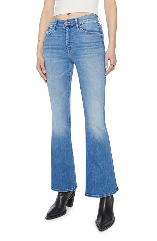 Mother Weekender Flared Jeans In Blue In Blue