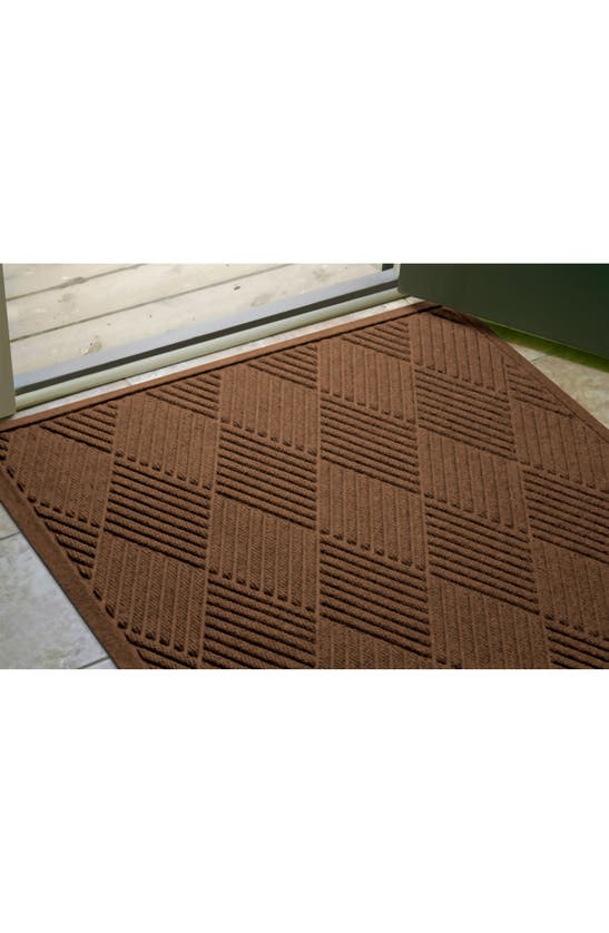 Bungalow Flooring Waterhog Diamonds Floor Mat In Dark Brown
