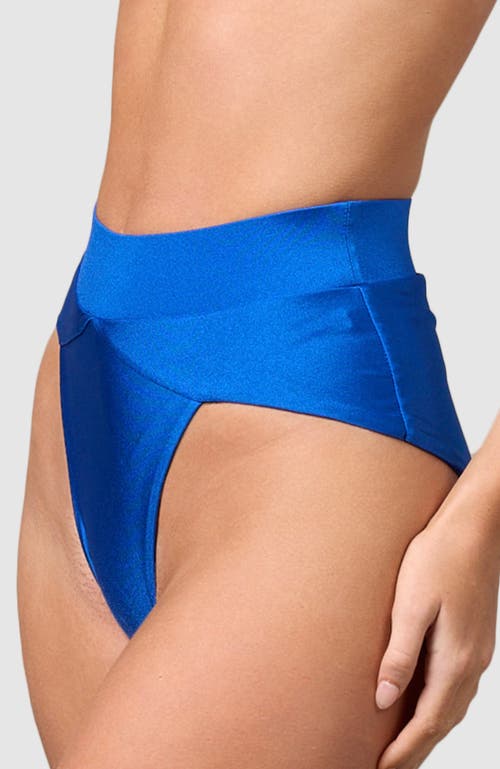 Shop Mbm Swim Aspire Bikini Bottoms In Cobalt