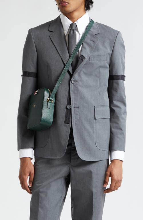 Thom Browne Armband Straight Fit Unstructured Typewriter Cloth Sport Coat Medium Grey at Nordstrom,