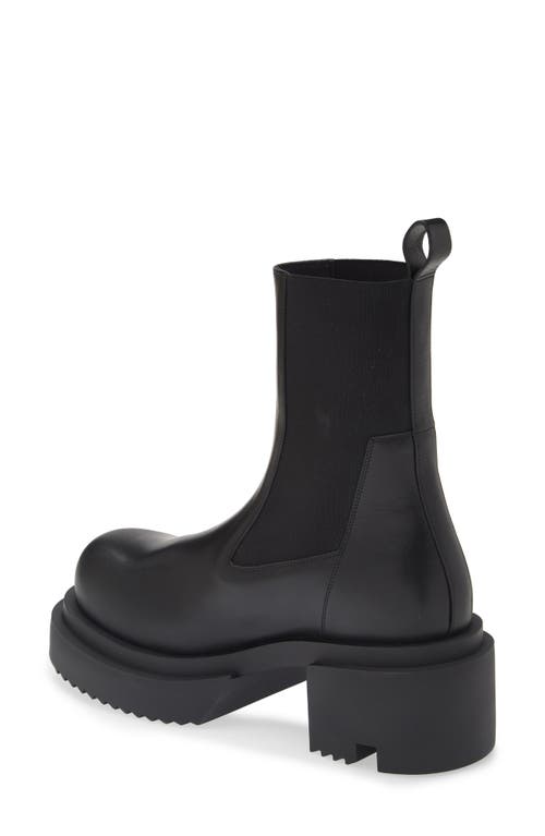 Rick Owens Beatle Bogun 60 Leather Ankle Boots In Black