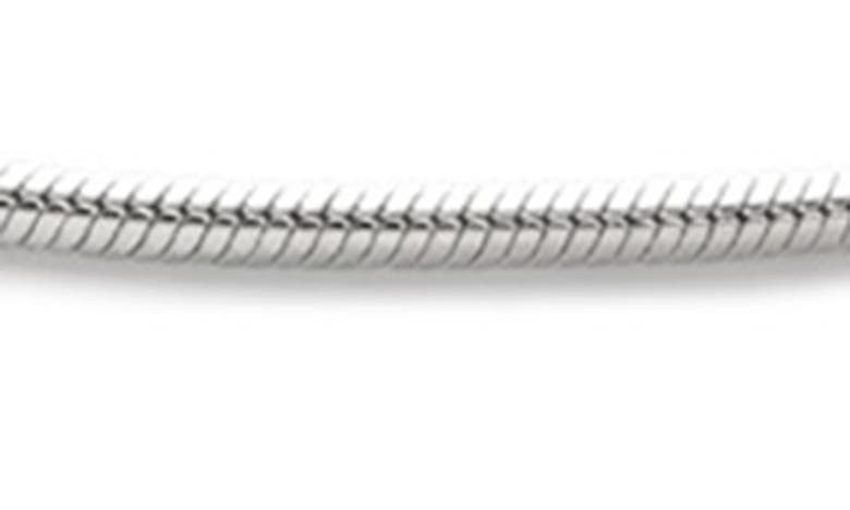Monica Vinader Thin Snake Chain Necklace In Sterling Silver