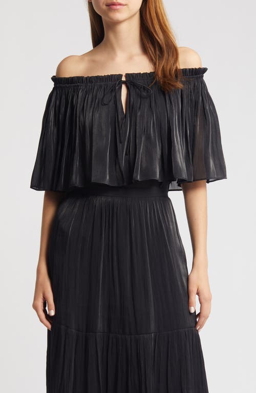 Shop Kobi Halperin Mads Off The Shoulder Top In Black