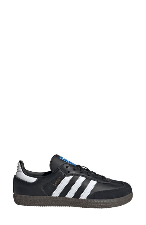 Adidas Originals Big Kids Black & White Samba Og Sneakers In Core Black/ftwr White/gum5