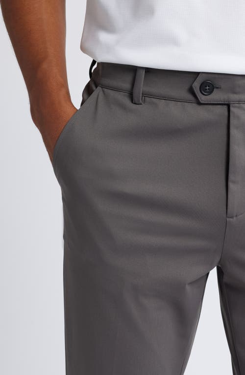 Mizzen + Main Mizzen+main Upton Flat Front Chinos In Pewter Solid
