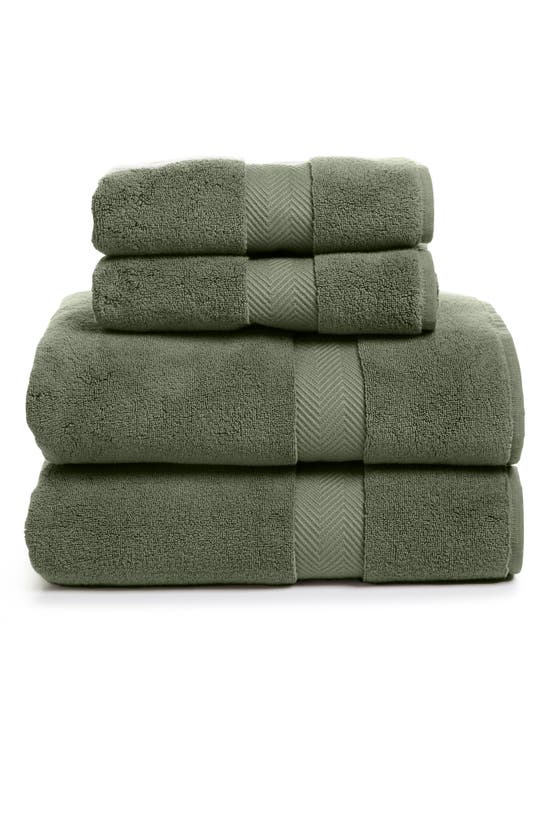 Nordstrom 4-piece Hydrocotton Bath Towel & Hand Towel Set In Green Lichen