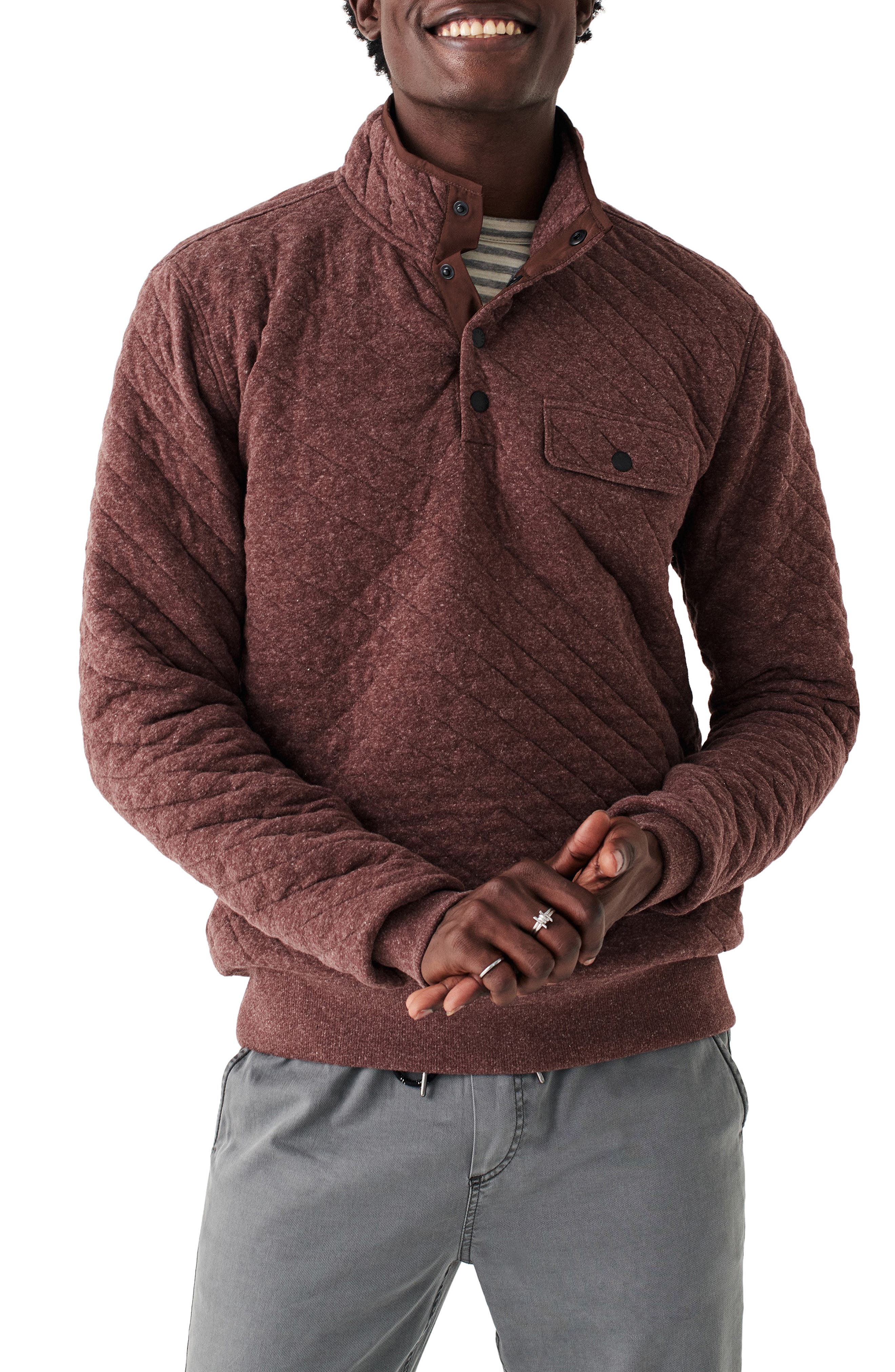 mens quilted sweatshirt | Nordstrom