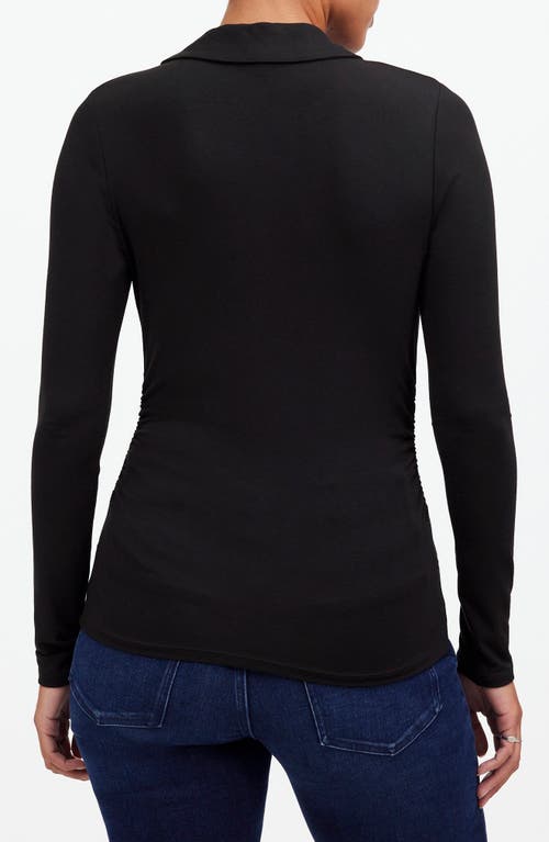 MADEWELL MADEWELL SIDE CINCH LONG SLEEVE POLO TOP 