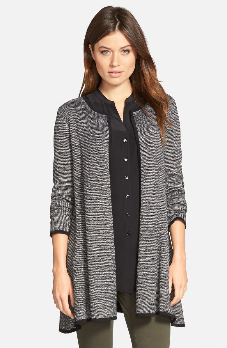 Eileen Fisher Round Neck A-Line Sweater Jacket (Regular & Petite ...
