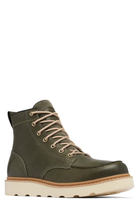 Hannen plain toe waterproof boot with genuine shearling best sale