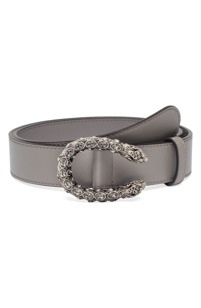 Gucci Dionysus Crystal Leather Belt | Nordstrom