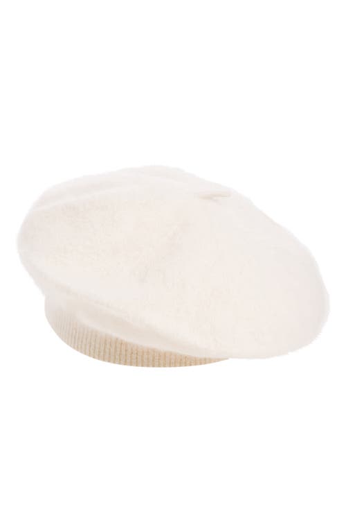 Nordstrom Brushed Cashmere Beret In Neutral