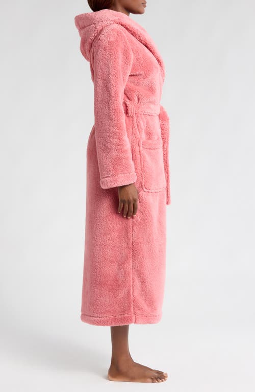 Shop Ugg(r) Aarti Long Fleece Robe In Pink Cedar