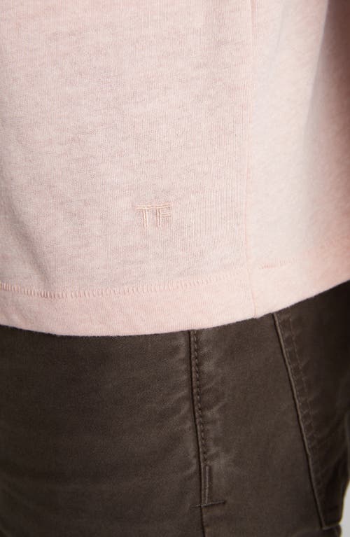 Tom Ford Short Sleeve Crewneck T-shirt In Dusty Pink