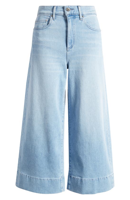 Le Jean Rosie High Waist Crop Wide Leg Jeans In Blue