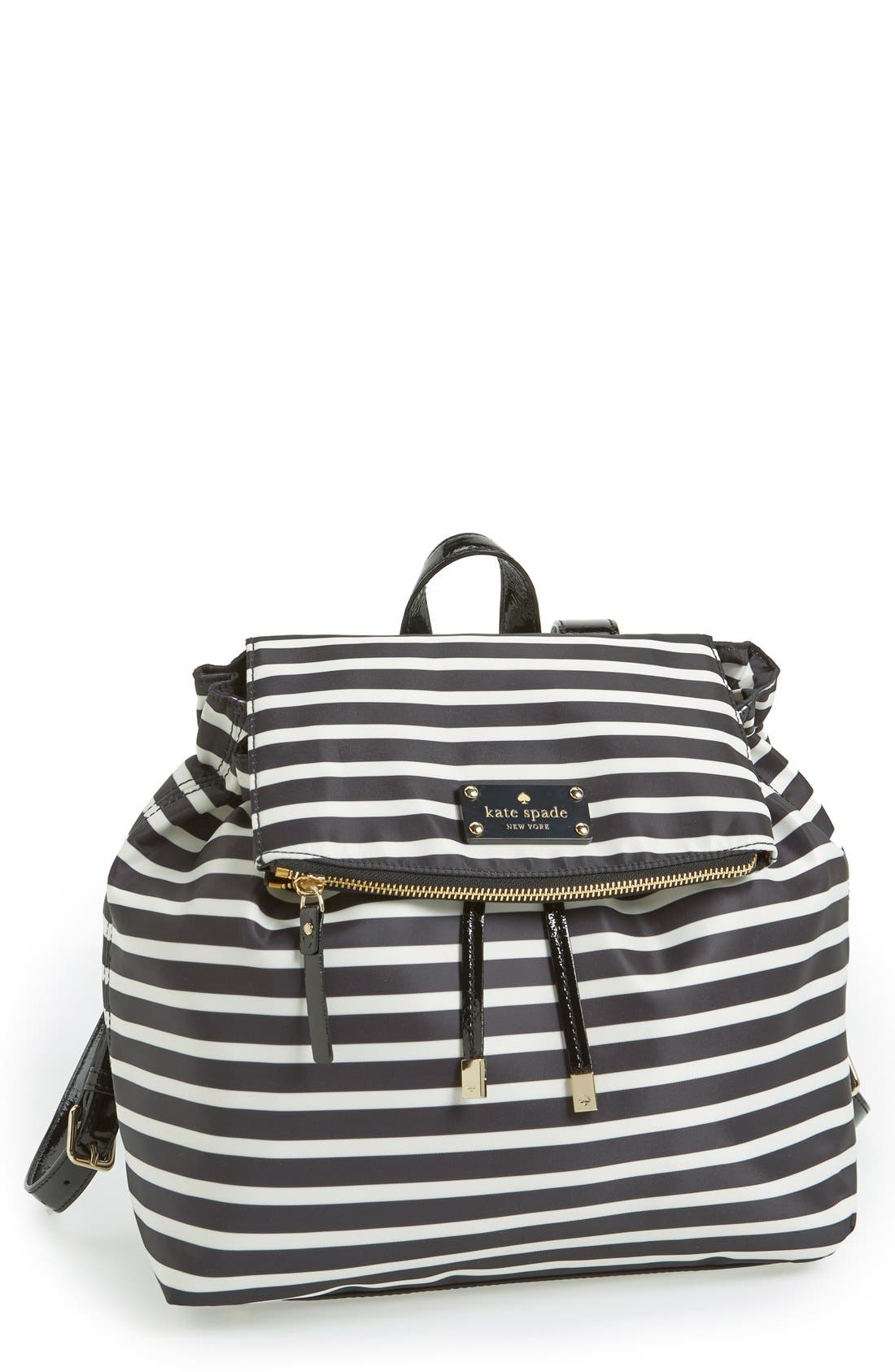 kate spade new york 'pattern' stripe backpack Nordstrom
