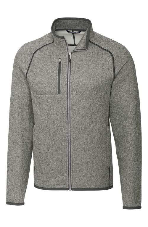 Cutter & Buck Mainsail Zip Fleece Jacket Heather at Nordstrom,