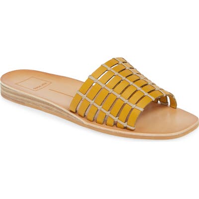 Dolce Vita Colsen Slide Sandal- Yellow
