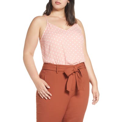 Plus Size Halogen V-Neck Camisole, Pink