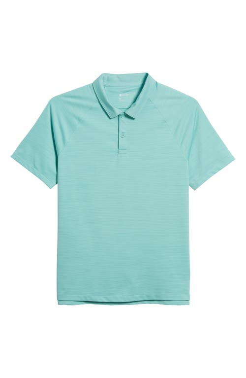 Shop Zella Chip Performance Golf Polo In Teal Meadow